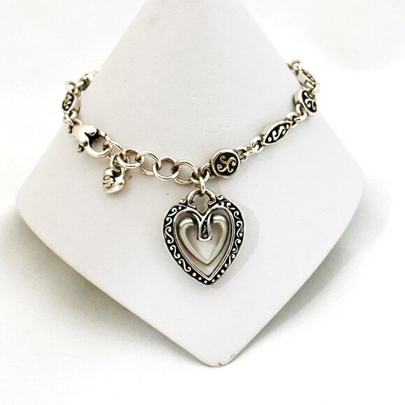 Brighton Ellington Silver Tone Heart Bracelet - Picture 7 of 11